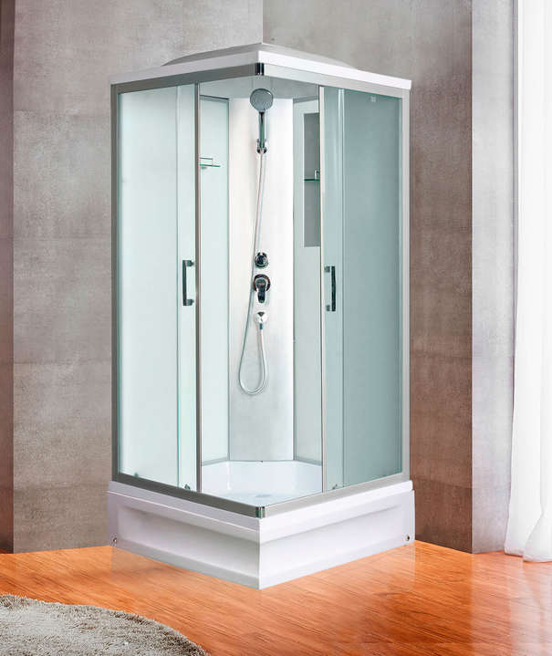 Душевая кабина River Quadro 90/24 MT стекло матовое, профиль хром матовый