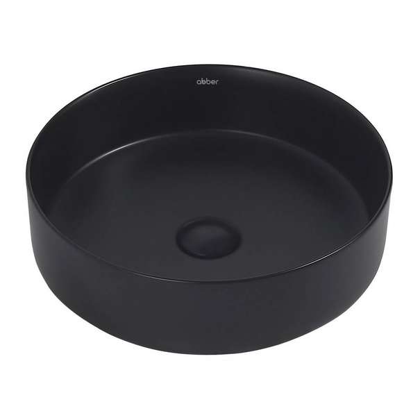 Раковина накладная Abber Bequem 40 см AC2109MB черная матовая