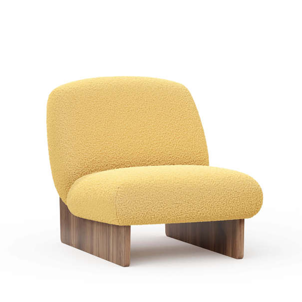 Форест Кресло (Дуб Кастелло/Желтый, ткань Barni Dusty curcuma)