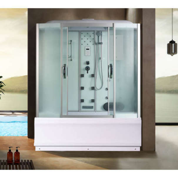 Душевой бокс River Wisla 150/80/50 МТ передние стекла матовые, профиль хром матовый