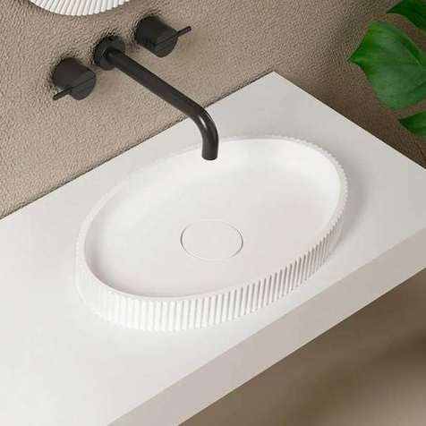 Раковина накладная Abber Stein 50 см AS2603 белая