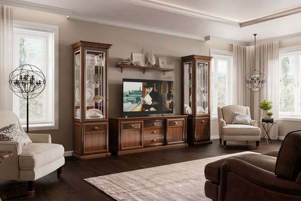 Комплект мебели для гостиной Изотта 14 (4 элемента)